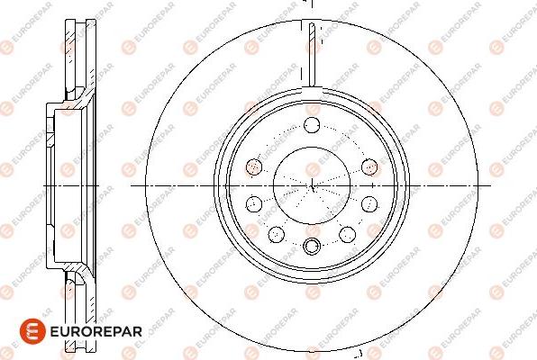 EUROREPAR 1667867280 - Тормозной диск autospares.lv