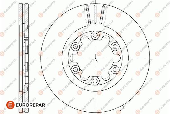 EUROREPAR 1667870180 - Тормозной диск autospares.lv