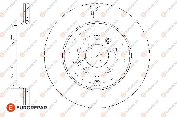 EUROREPAR 1667871680 - Тормозной диск autospares.lv