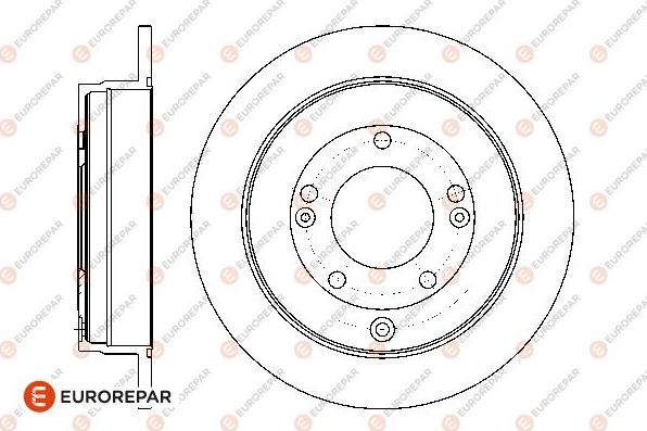 EUROREPAR 1667871880 - Тормозной диск autospares.lv