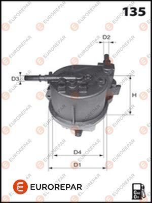 EUROREPAR 1609692180 - Топливный фильтр autospares.lv