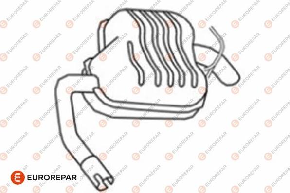 EUROREPAR 1609213680 - Глушитель выхлопных газов, конечный autospares.lv