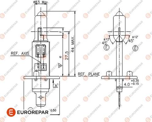 EUROREPAR 1616430880 - Лампа накаливания, фара дальнего света autospares.lv