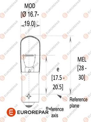 EUROREPAR 1616431080 - Лампа накаливания, фонарь указателя поворота autospares.lv
