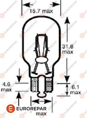 EUROREPAR 1616431780 - Лампа накаливания, фонарь указателя поворота autospares.lv