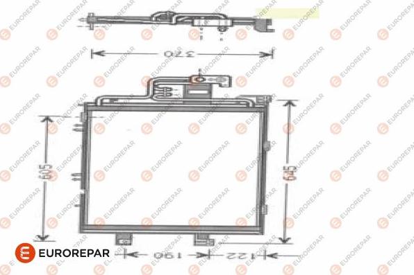 EUROREPAR 1610159480 - Конденсатор кондиционера autospares.lv