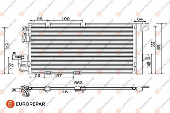 EUROREPAR 1610159680 - Конденсатор кондиционера autospares.lv