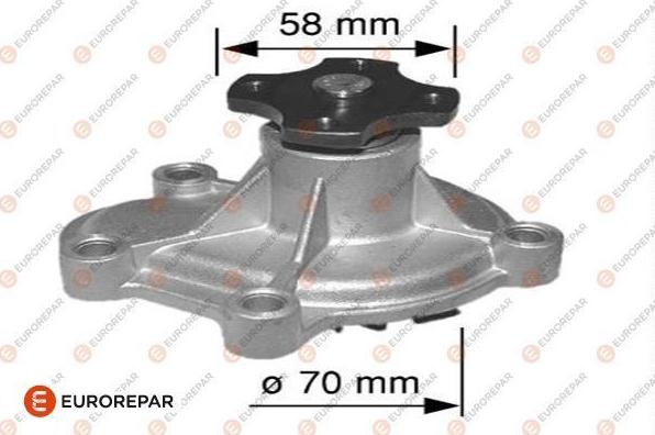 EUROREPAR 1623102380 - Водяной насос autospares.lv