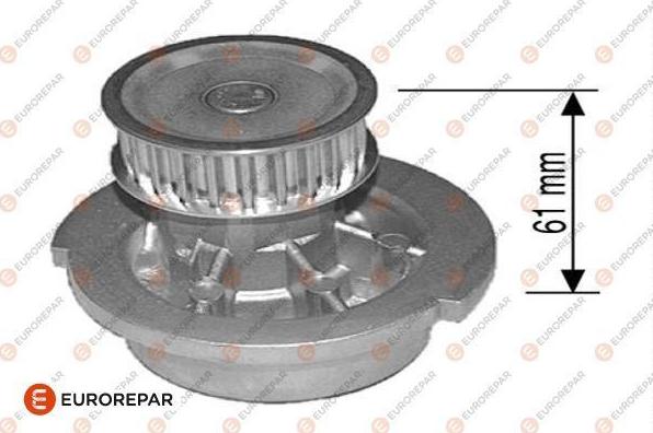 EUROREPAR 1623101080 - Водяной насос autospares.lv