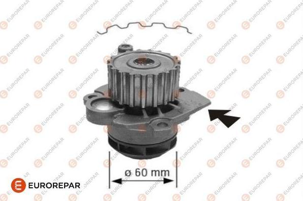 EUROREPAR 1623103680 - Водяной насос autospares.lv