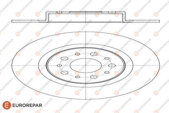 EUROREPAR 1618869980 - Тормозной диск autospares.lv