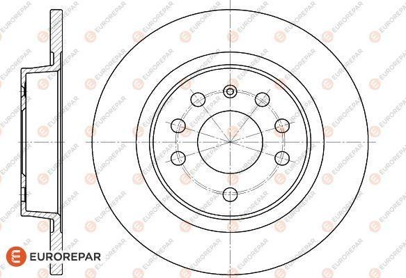 EUROREPAR 1618869580 - Тормозной диск autospares.lv