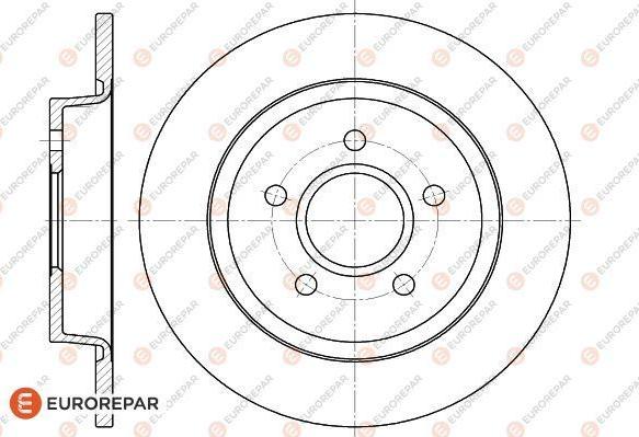 EUROREPAR 1618869780 - Тормозной диск autospares.lv