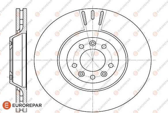 EUROREPAR 1618864680 - Тормозной диск autospares.lv