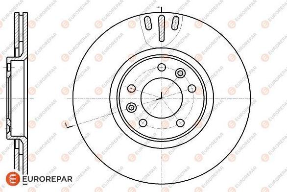 EUROREPAR 1618864180 - Тормозной диск autospares.lv