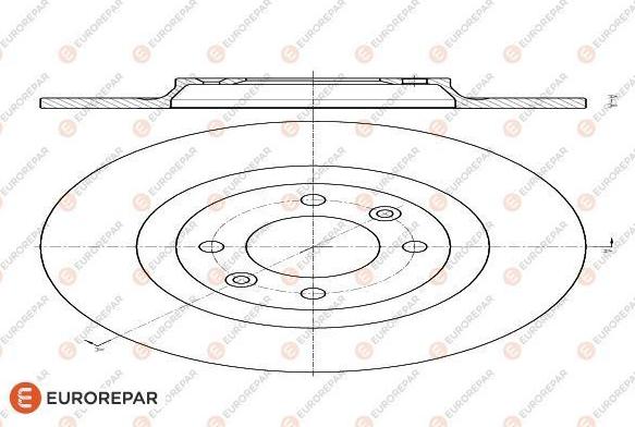 EUROREPAR 1618864880 - Тормозной диск autospares.lv