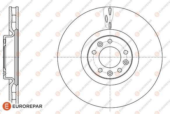 EUROREPAR 1618864280 - Тормозной диск autospares.lv