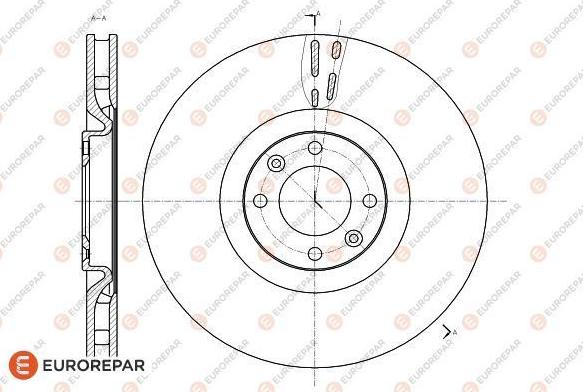 EUROREPAR 1618864780 - Тормозной диск autospares.lv