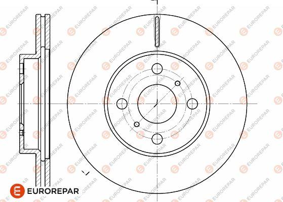 EUROREPAR 1618865980 - Тормозной диск autospares.lv