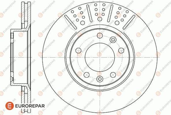 EUROREPAR 1618860280 - Тормозной диск autospares.lv