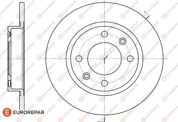 EUROREPAR 1618861580 - Тормозной диск autospares.lv