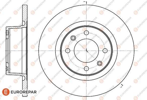 EUROREPAR 1618861680 - Тормозной диск autospares.lv