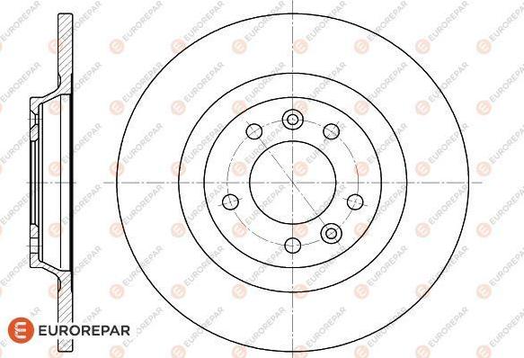 EUROREPAR 1618861880 - Тормозной диск autospares.lv