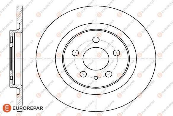 EUROREPAR 1618861780 - Тормозной диск autospares.lv