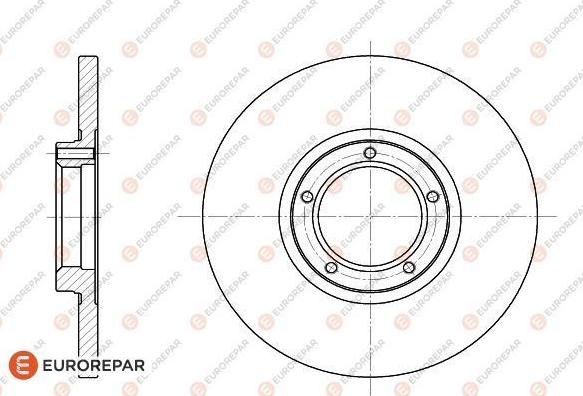 EUROREPAR 1618868980 - Тормозной диск autospares.lv