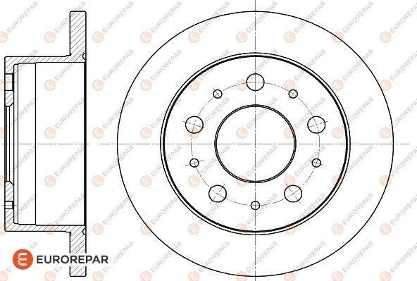 EUROREPAR 1618863480 - Тормозной диск autospares.lv