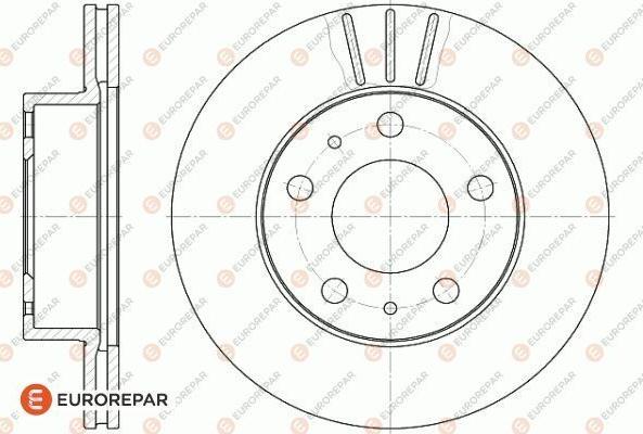 EUROREPAR 1618863880 - Тормозной диск autospares.lv