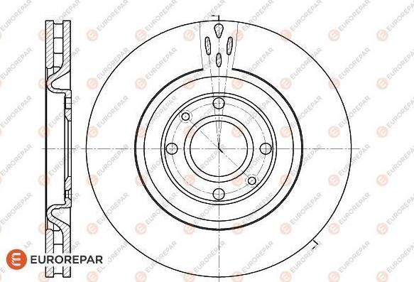 EUROREPAR 1618863780 - Тормозной диск autospares.lv