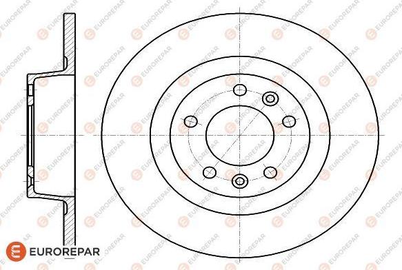 EUROREPAR 1618862480 - Тормозной диск autospares.lv