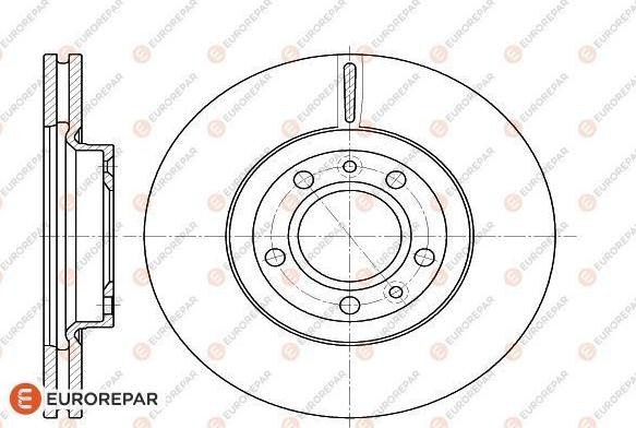 EUROREPAR 1618862580 - Тормозной диск autospares.lv