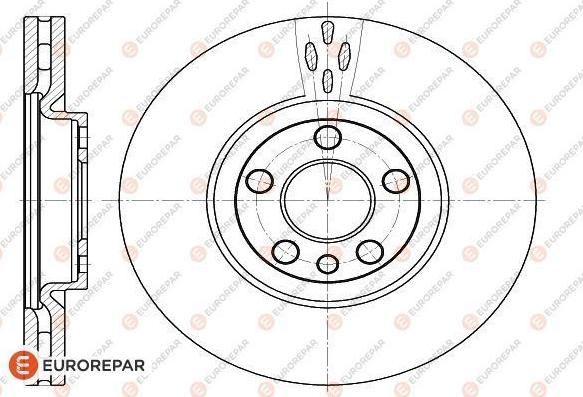 EUROREPAR 1618862880 - Тормозной диск autospares.lv