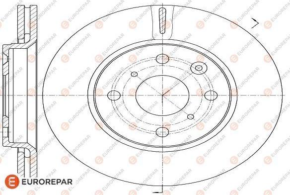 EUROREPAR 1618862380 - Тормозной диск autospares.lv