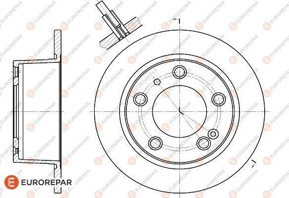 EUROREPAR 1618862280 - Тормозной диск autospares.lv