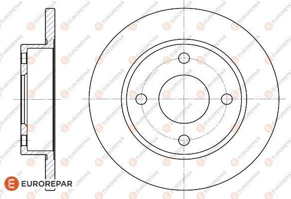 EUROREPAR 1618867480 - Тормозной диск autospares.lv