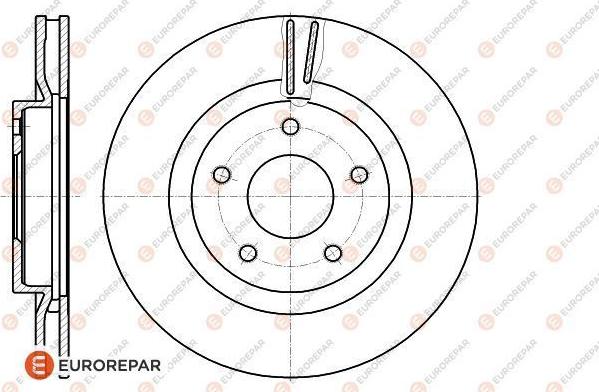 EUROREPAR 1618889580 - Тормозной диск autospares.lv