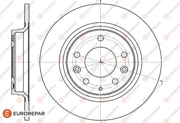 EUROREPAR 1618889180 - Тормозной диск autospares.lv