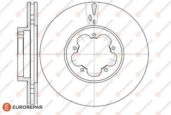 EUROREPAR 1618889280 - Тормозной диск autospares.lv