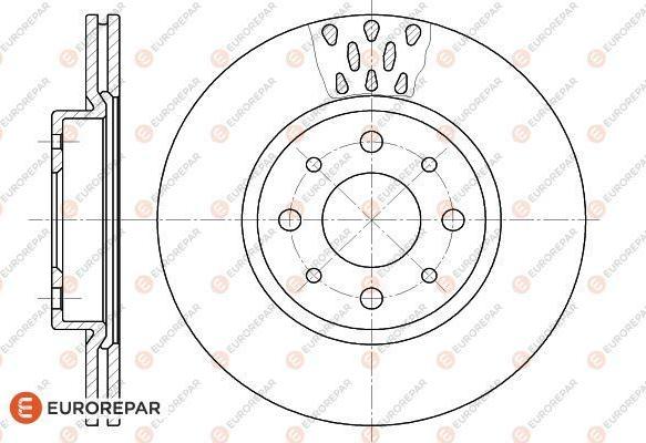 EUROREPAR 1618884280 - Тормозной диск autospares.lv