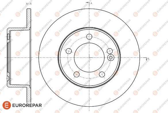 EUROREPAR 1618885980 - Тормозной диск autospares.lv