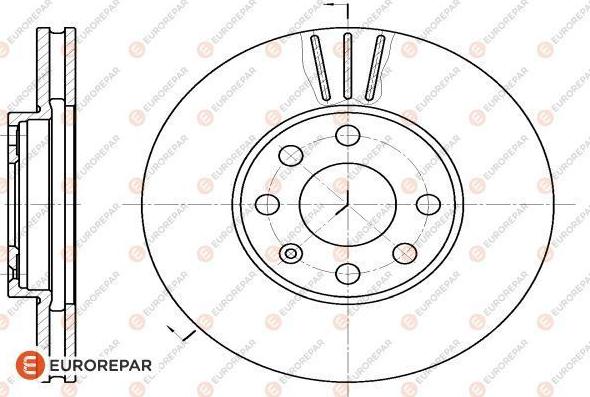 EUROREPAR 1618885080 - Тормозной диск autospares.lv