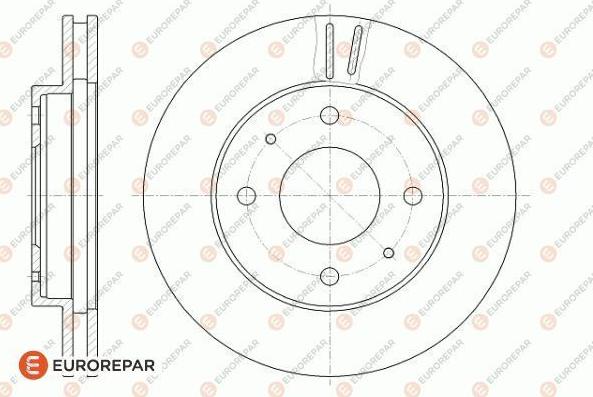 EUROREPAR 1618885380 - Тормозной диск autospares.lv