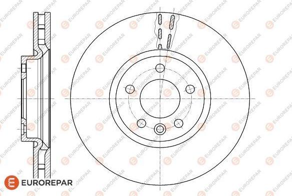 EUROREPAR 1618886880 - Тормозной диск autospares.lv