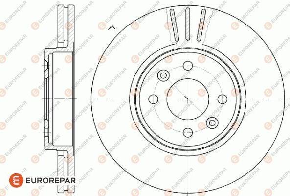 EUROREPAR 1618880480 - Тормозной диск autospares.lv