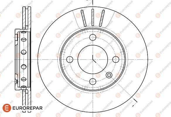 EUROREPAR 1618880880 - Тормозной диск autospares.lv