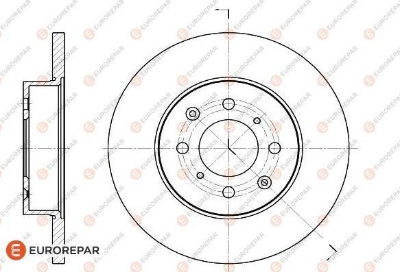 EUROREPAR 1618881480 - Тормозной диск autospares.lv