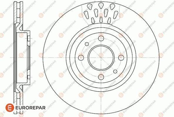 EUROREPAR 1618881680 - Тормозной диск autospares.lv